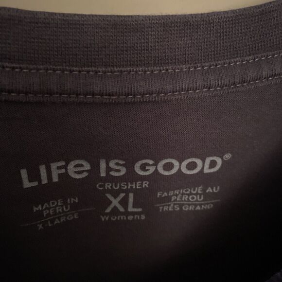 Life Is Good Crusher Tee XL Women’s Mid-drift Shirt “Today’s A Good Day”middrift - Picture 4 of 9